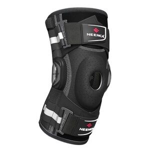 NEENCA Knee Brace Hinged Support w Patented X-Strap Fixing System Small OPEN BOX